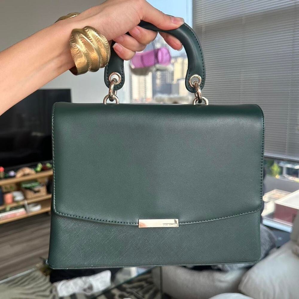 ted baker satchel gold hardware designer handbag